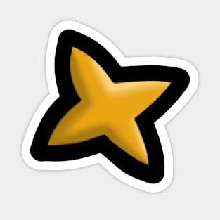 Mouse Star Design (Black) Sticker